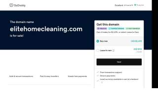 Elite Home Cleaning website
