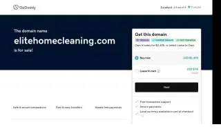 Elite Home Cleaning of Rochester Hills website