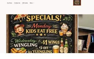 Towne Square Pizza website