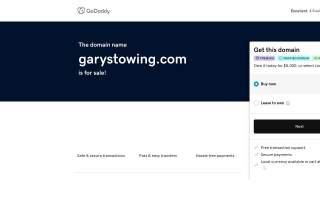 Garys Towing and Repair website