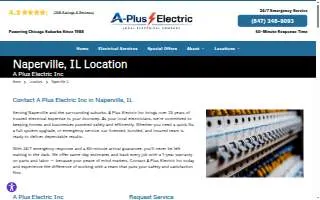 A-Plus Electric website