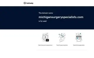 Michigan Surgery Specialists PC- Orthopedics & Sports Medicine of Warren website