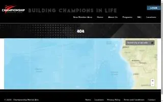 Championship Martial Arts Shelby Township website