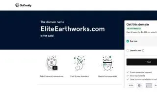Elite Earthworks website