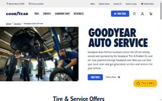 Goodyear Auto Service of Fort Wayne website