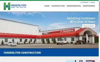 Hinderliter Construction Inc website