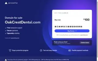 Oakcrest Dental Center website