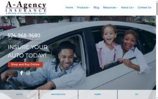 A-Agency A Division of Treesh Insurance website