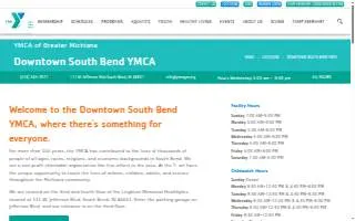 Downtown South Bend YMCA website