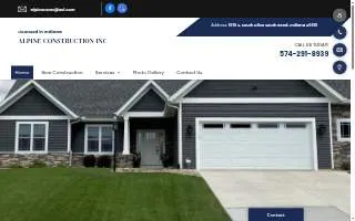 Alpine Construction Inc website