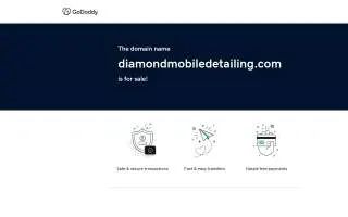 Diamond Mobile Detailing of Trenton website
