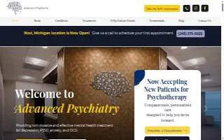 Michigan Advanced Psychiatry of Troy website