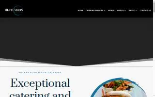 Blue Moon Caterers website