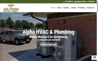 Alpha HVAC & Plumbing, LLC of Wichita website