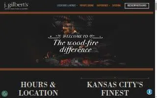 J. Gilbert's Wood-Fired Steaks & Seafood Kansas City website