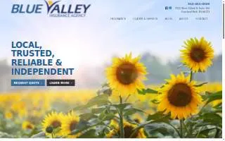 Blue Valley Insurance Agency website