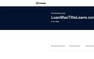 Loanmax Title Loans of Gallup website