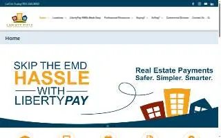 Liberty Title Insurance and Real Estate Closing Services - East Lansing Michigan website