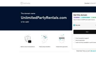 Unlimited Party Rentals website