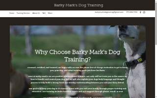 Barky Mark's Dog Training website