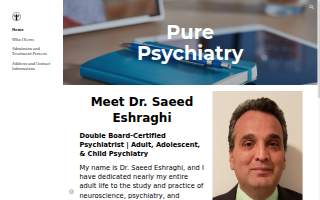 Pure Psychiatry of Michigan website