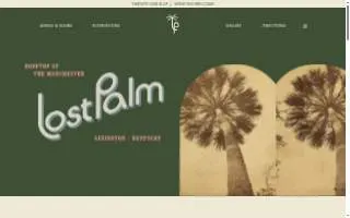 Lost Palm website
