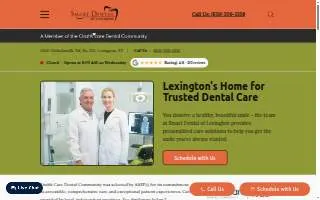 Smart Dental of Lexington website