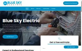 Blue Sky Electric of Lexington website