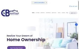 C&B Mortgage Solutions website