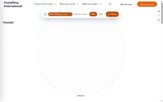 HI New Orleans Hostel website