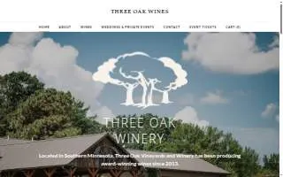Three Oak Vineyards and Winery of Albert Lea website