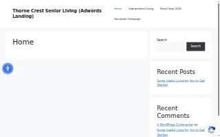 Thorne Crest Senior Living Community website