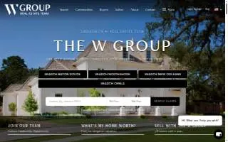 The W Group Real Estate of Baton Rouge website