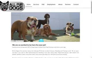 All Fur Dogs of Austin website
