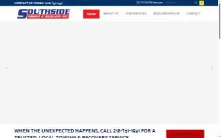 Southside Towing & Recovery of Bemidji website