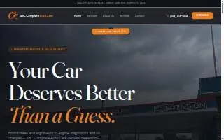 SBC Complete Auto Care website