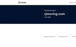 RJ Moving Blaine website