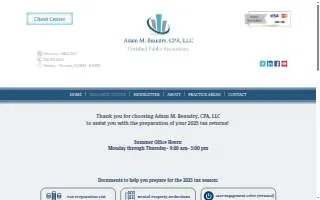 Adam M. Beaudry, CPA, LLC website