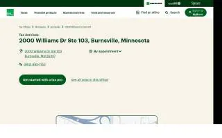 H&R Block of Burnsville website