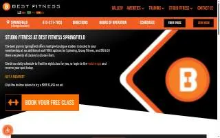 Best Fitness Springfield website