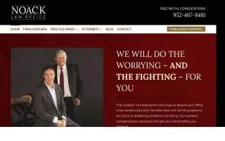 Noack Law Office of Chanhassen website