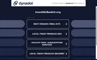 Bountiful Basket Food Shelf Chaska website