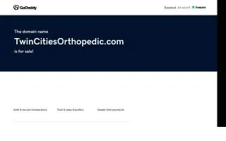 Twin Cities Orthopedics with Urgent Care Woodbury website
