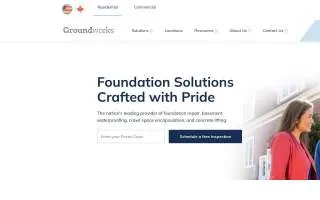 Groundworks of Omaha website