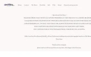 Stacy Images Wedding and Portrait Services website