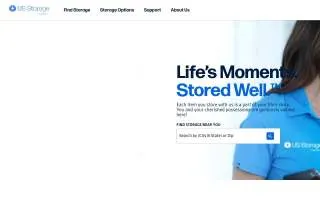 US Storage Centers of Clermont website