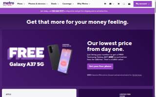 Metro by T-Mobile of Shirley website
