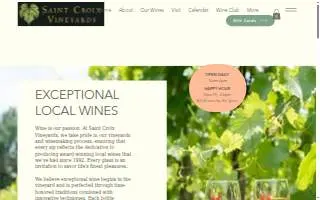 Saint Croix Vineyards of Eagan website