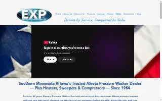 Express Pressure Washers, INC website