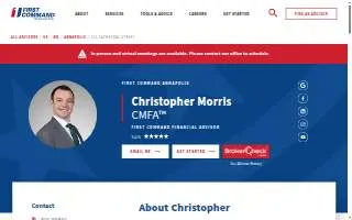 First Command Financial Advisor - Christopher Morris, CMFA™ website